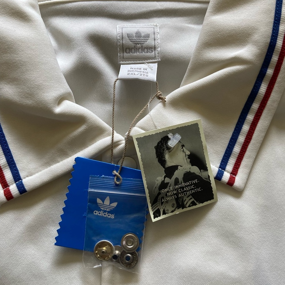 VTG Adidas Philadelphia Sixers Dr. J Erving #6 NBA Jersey jacket Size XXL - Picture 5 of 10